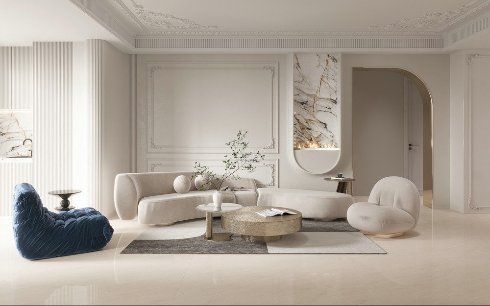 溫莎淡黃效果圖